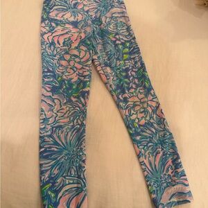 Lilly Pulitzer Kids Leggings - Blue and Pink Floral
